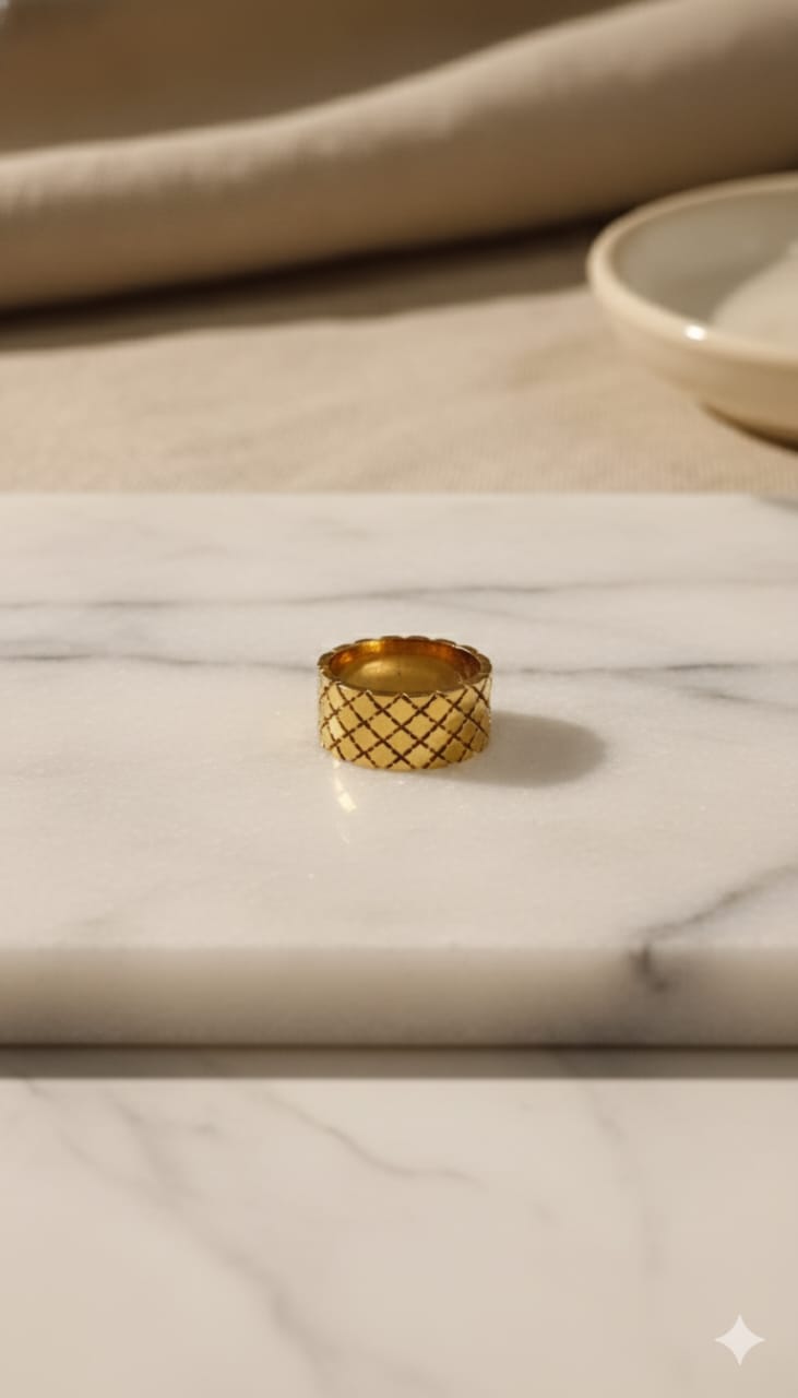 Gold Mesh Ring