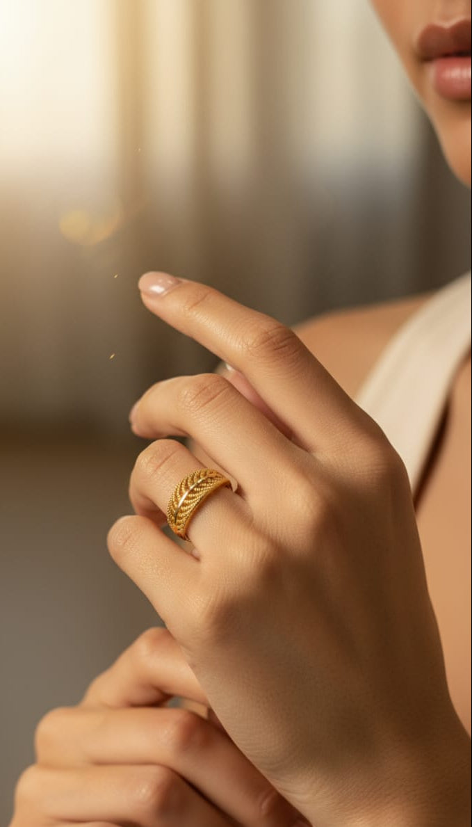 Gold Leaf Ring