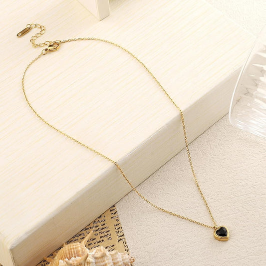 Black Heart Shape Necklace