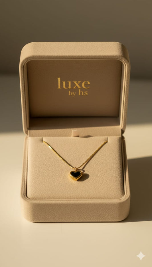 Black Heart Shape Necklace