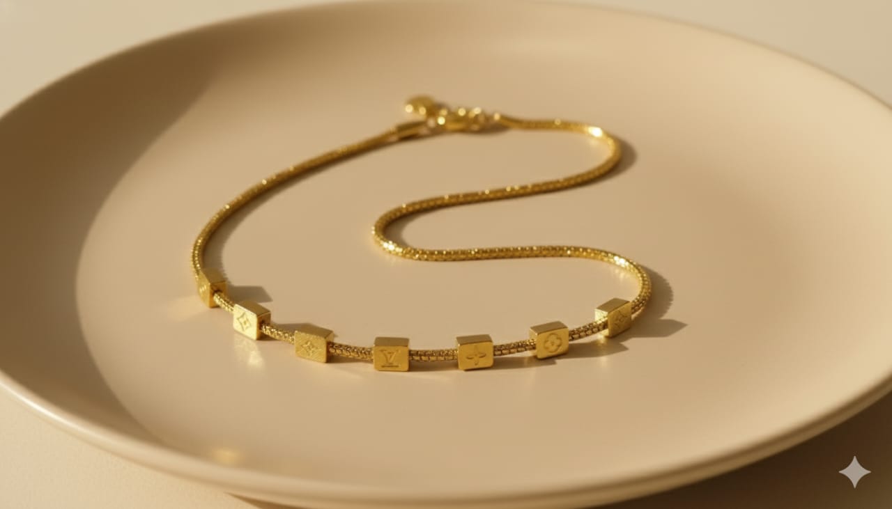 Minimal Cube Chain Bracelet