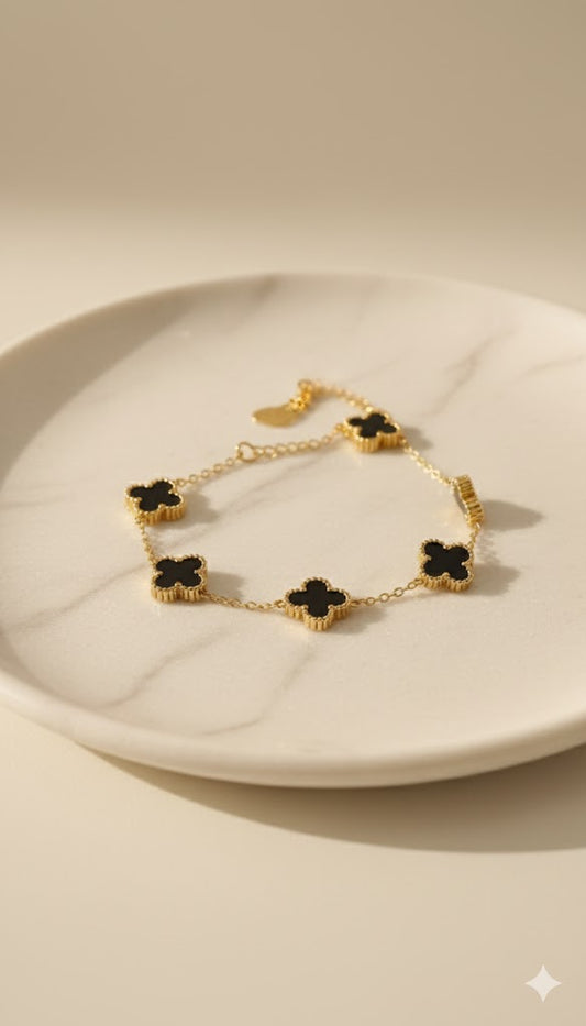 Black Clover Charm Bracelet