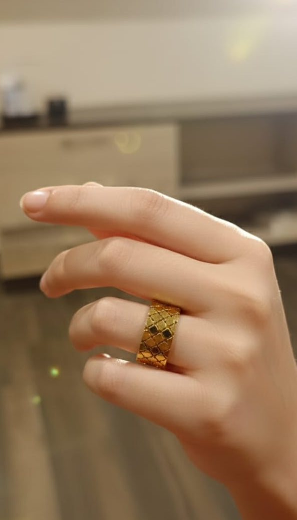 Gold Mesh Ring