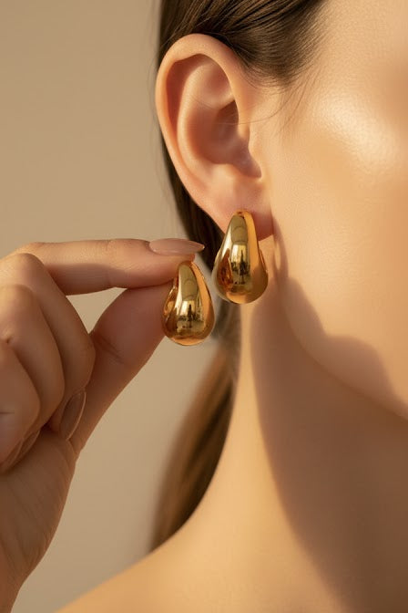 Chunky Gold Hoops