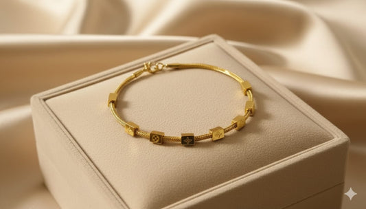 Minimal Cube Chain Bracelet