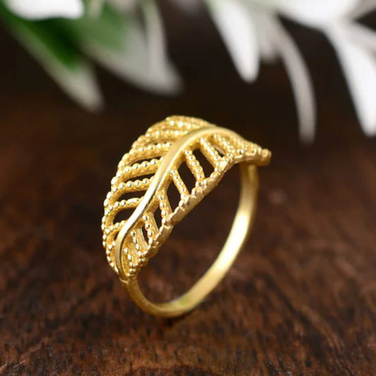 Gold Leaf Ring